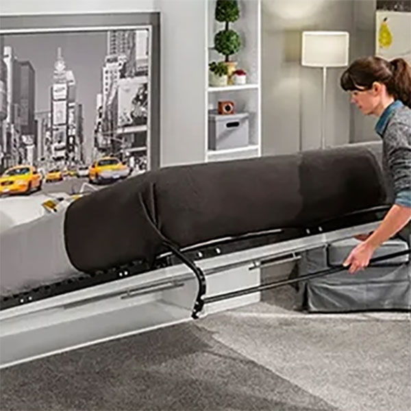 Setting up a hidden murphy bed