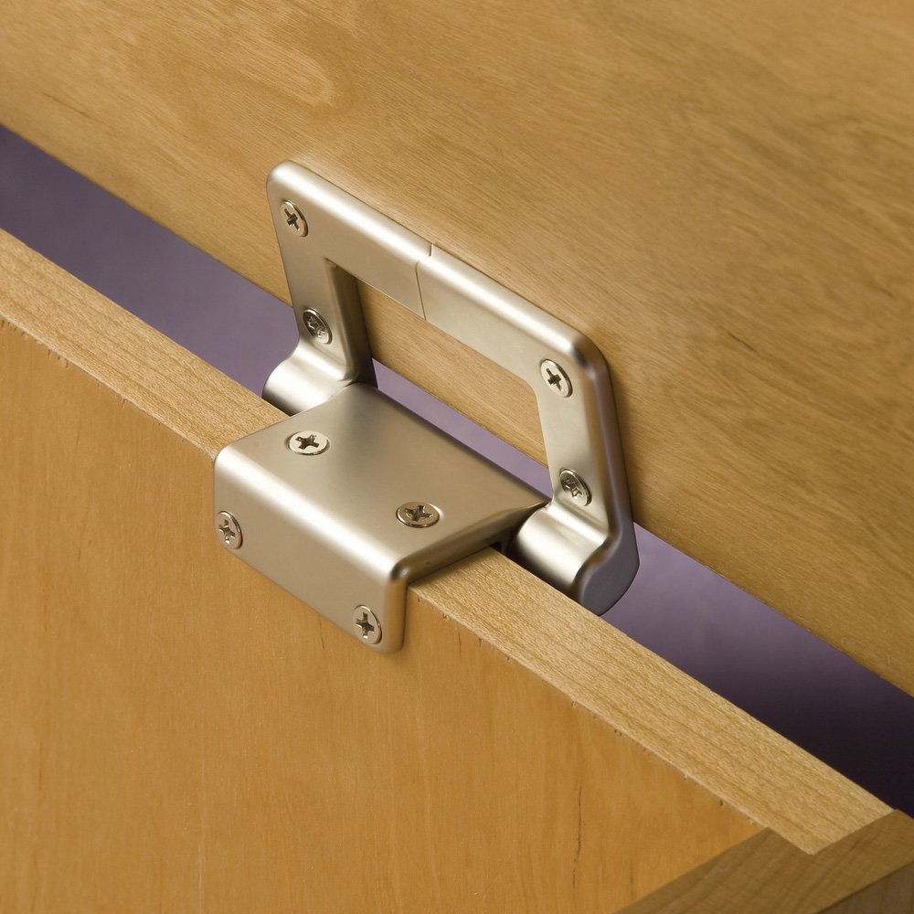 Lid-Stay Torsion Hinge Lid Support, Satin Nickel