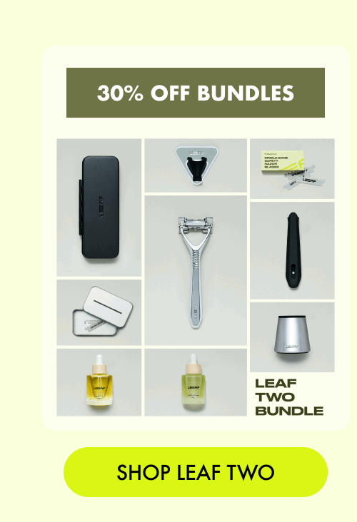 30% off bundles - shop leaf two razor