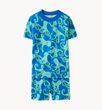 HannaJams™ Pajama Set | Opal Octopus on Swedish Sky