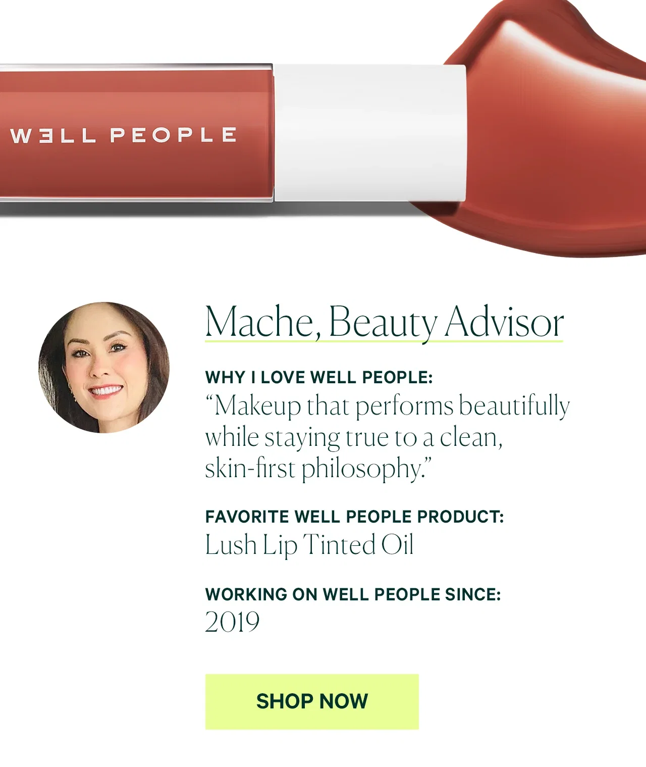 Mache, Beauty Advisor-Lush Lip Tinted Oil- shop now