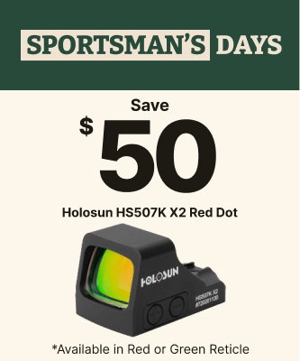 Save $50 on Holosun HS507K Red Dots