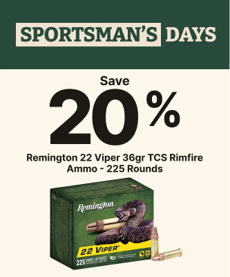Save 20% on Remington 22 Viper 22 Long Rifle 36gr TCS Rimfire Ammo - 225 Rounds