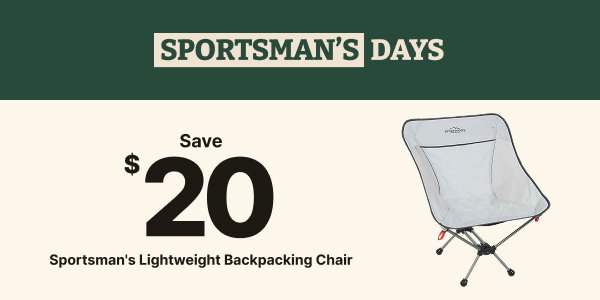 Save $20 Sportsman's Lightweight Backpacking Chair
