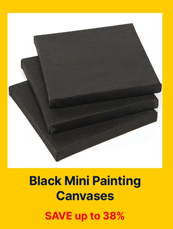 Black Mini Painting Canvases
