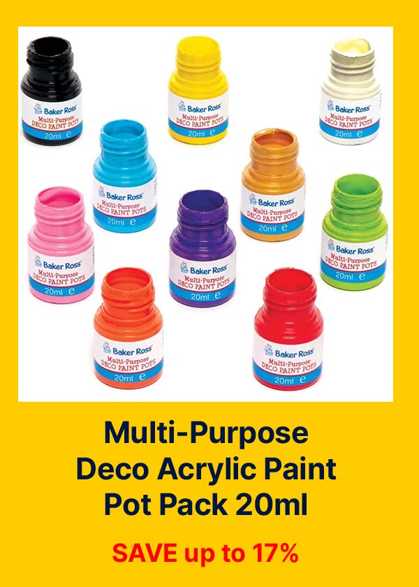 Multi-Purpose Deco Acrylic Paint Pot Pack 20ml