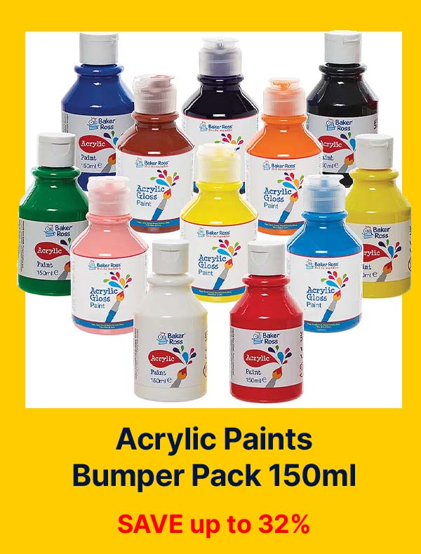 Acrylic Paints Bumper Pack 150ml