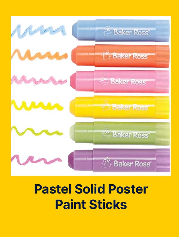 Pastel Solid Poster Paint Sticks