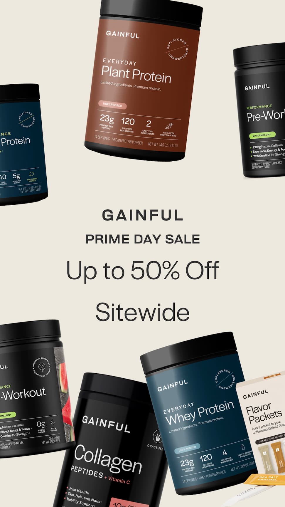Up to 50% off sitewide