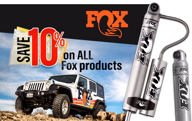 Save 10% On All Fox Suspension Products