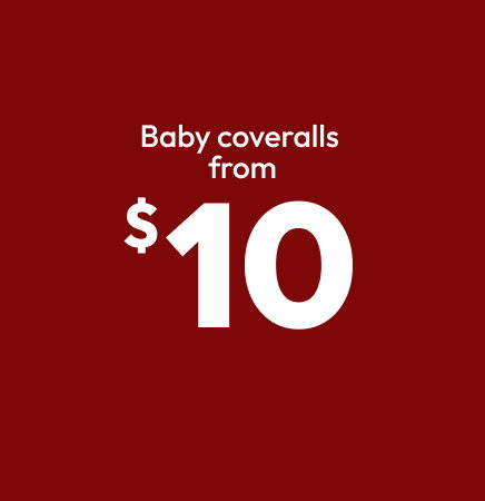 Baby coveralls from $10