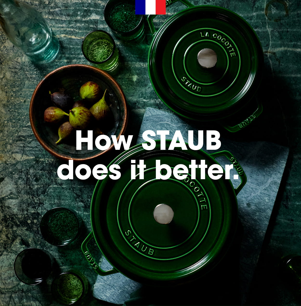 See how STAUB Cast Iron does it better.