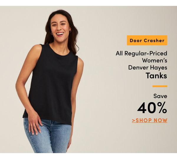 Door Crasher All Regular-Priced Women's Denver Hayes Tanks Save 40%
