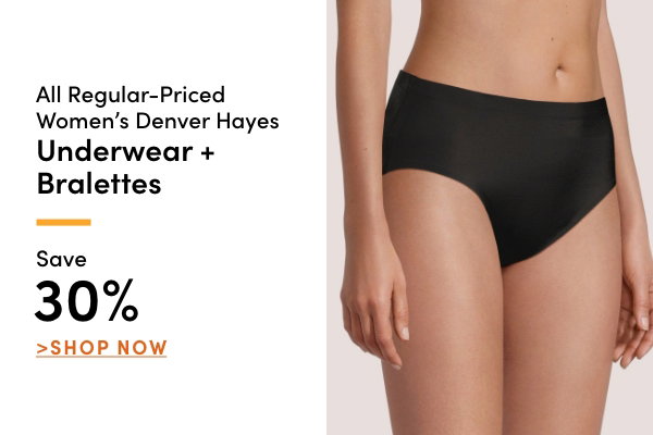 All Regular-Priced Women's Denver Hayes Underwear + Bralettes Save 30%