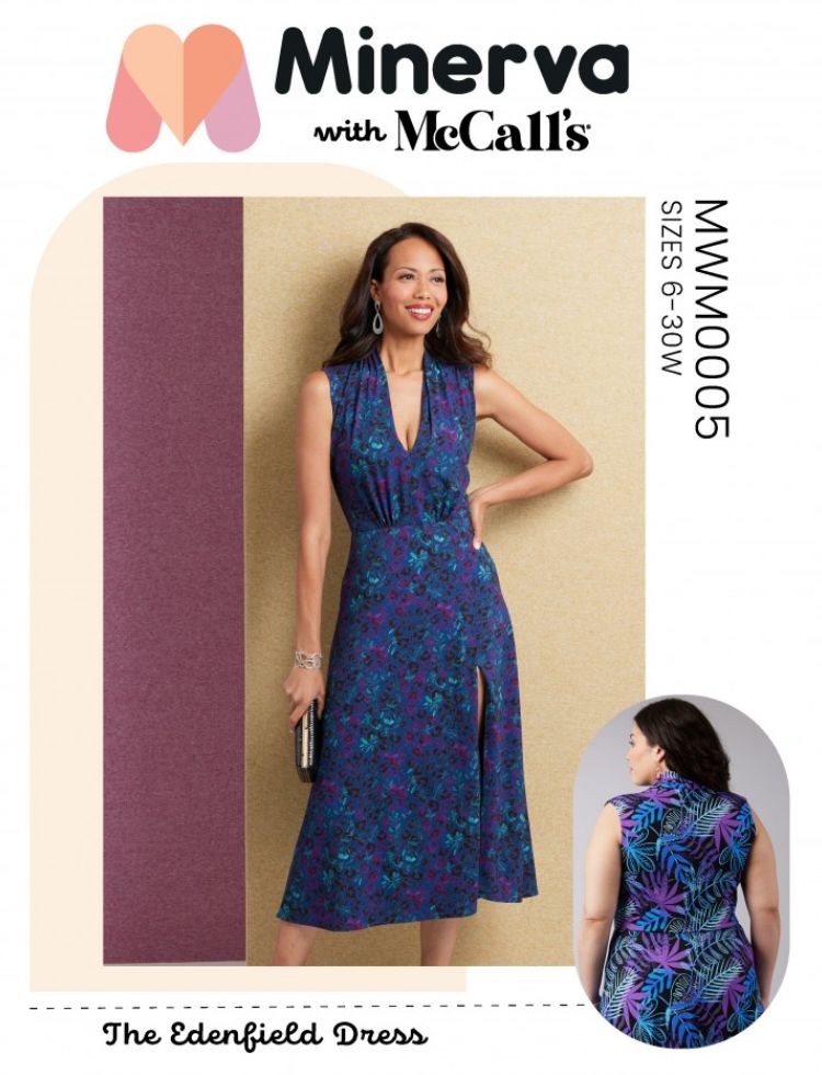 Minerva with McCalls Sewing Pattern Edenfield Dress