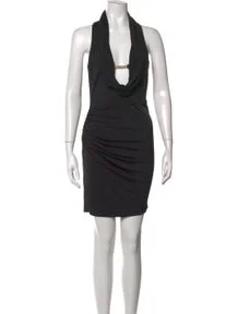 Cowl Neck Mini Dress