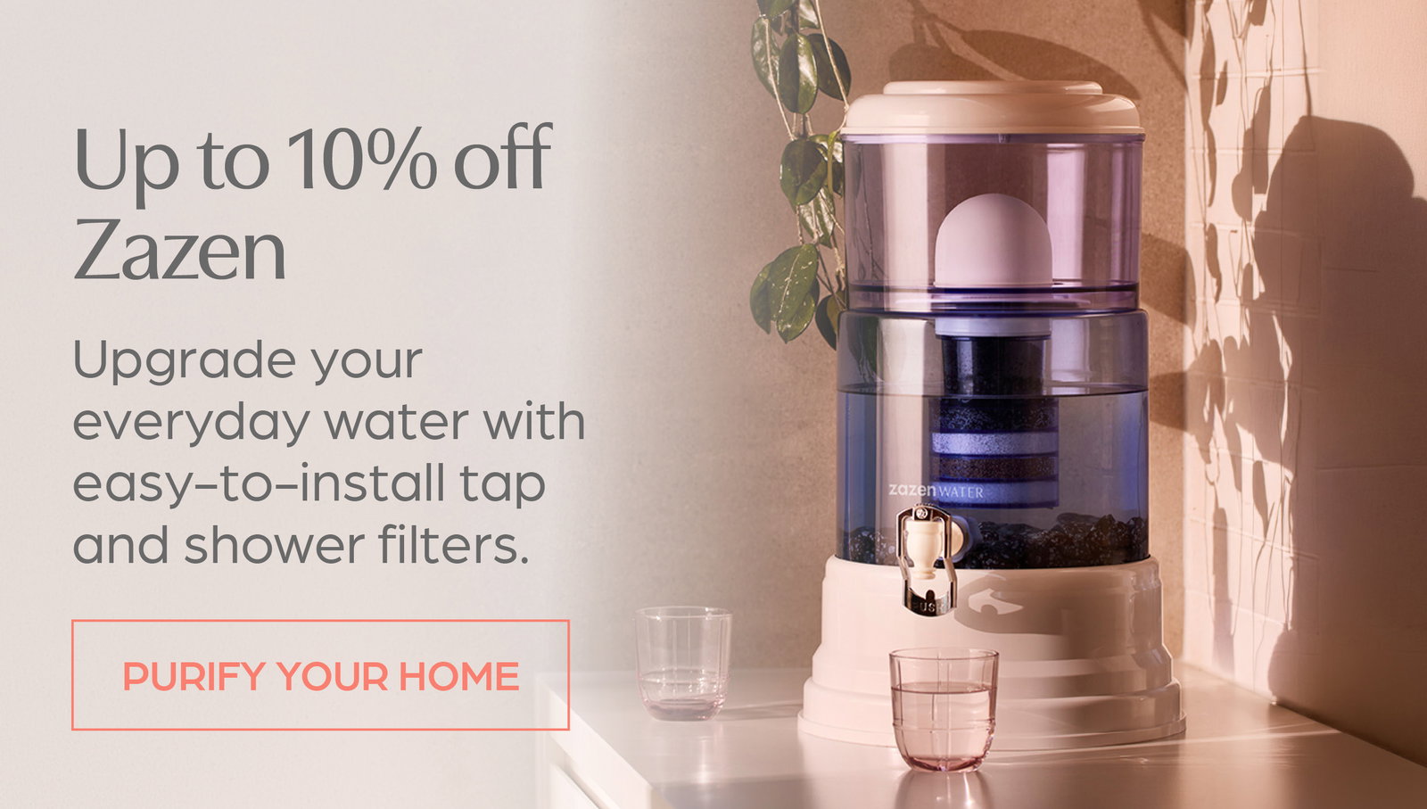Save up to 10% off Zazen Water