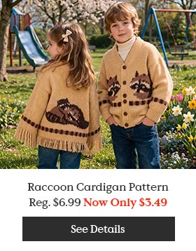 Raccoon Cardigan Pattern
