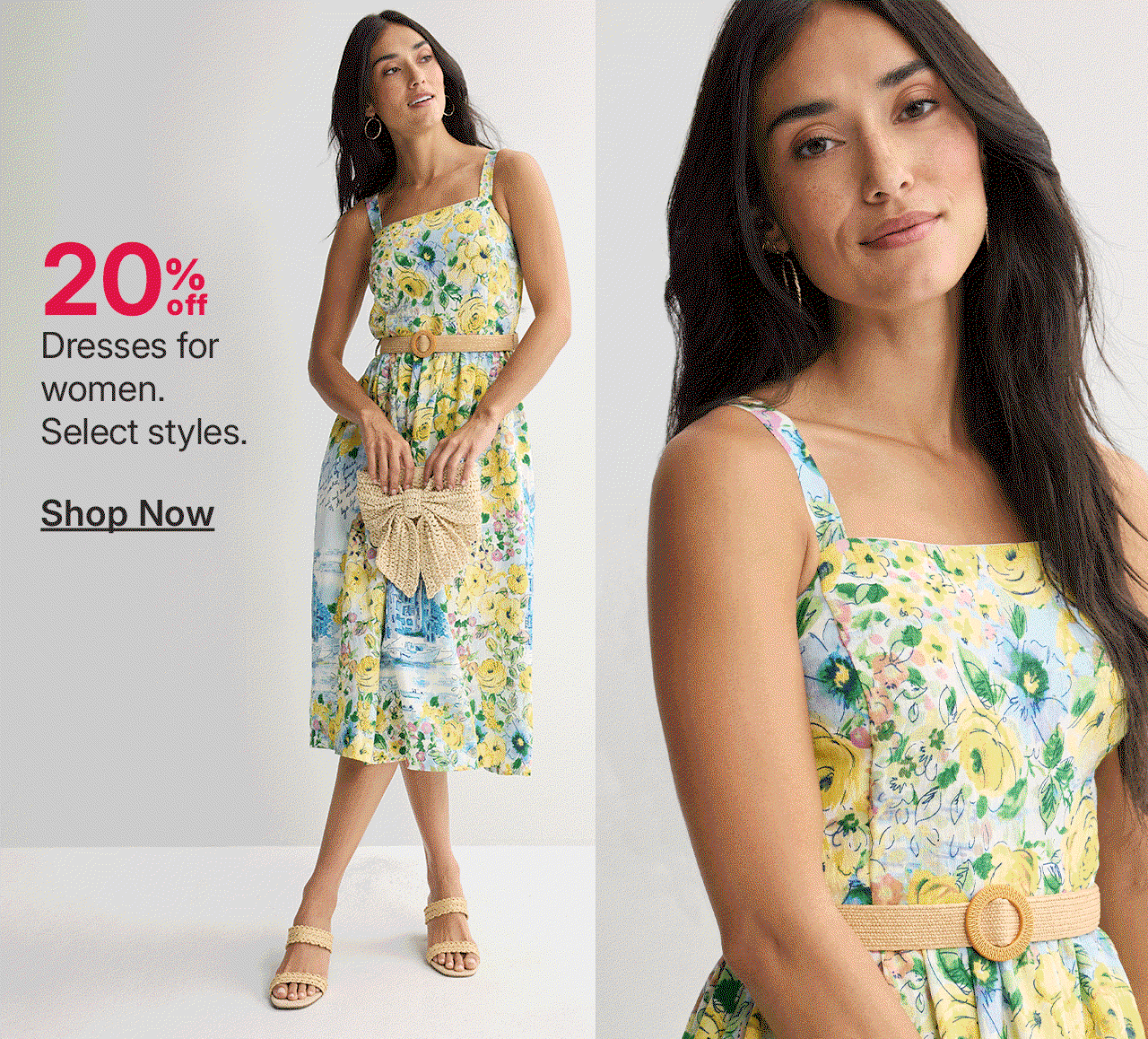 20% off dresses for women