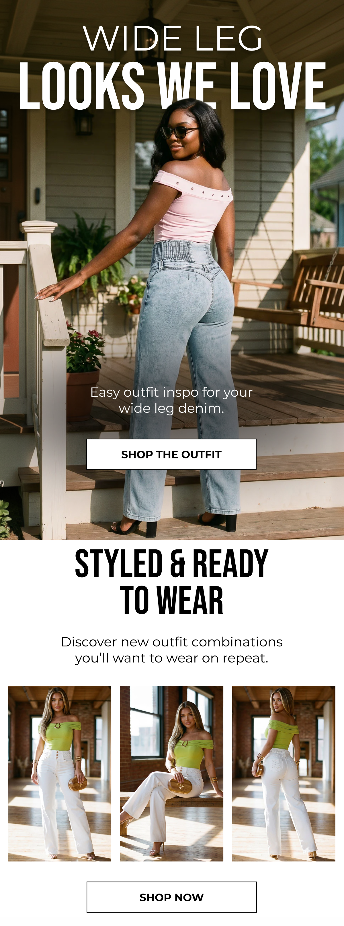 SHOP THE WIDE LEG OUTFIT 