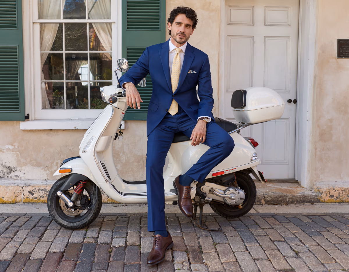 Clearance Buy One Jacket Get One Pant Free | Online Only Select Suit Separates | Suits As Low As $149.99 | Orig $375-$630 | Shop Now.
