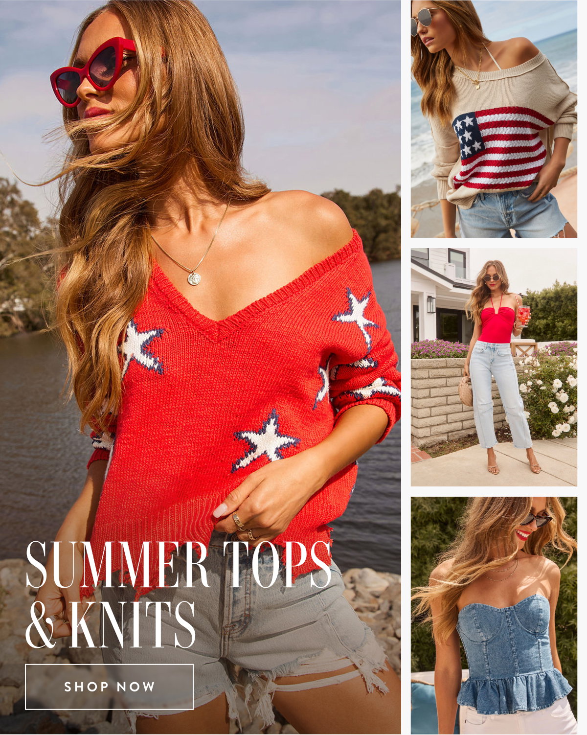 Summer Tops & Knits. Shop Now
