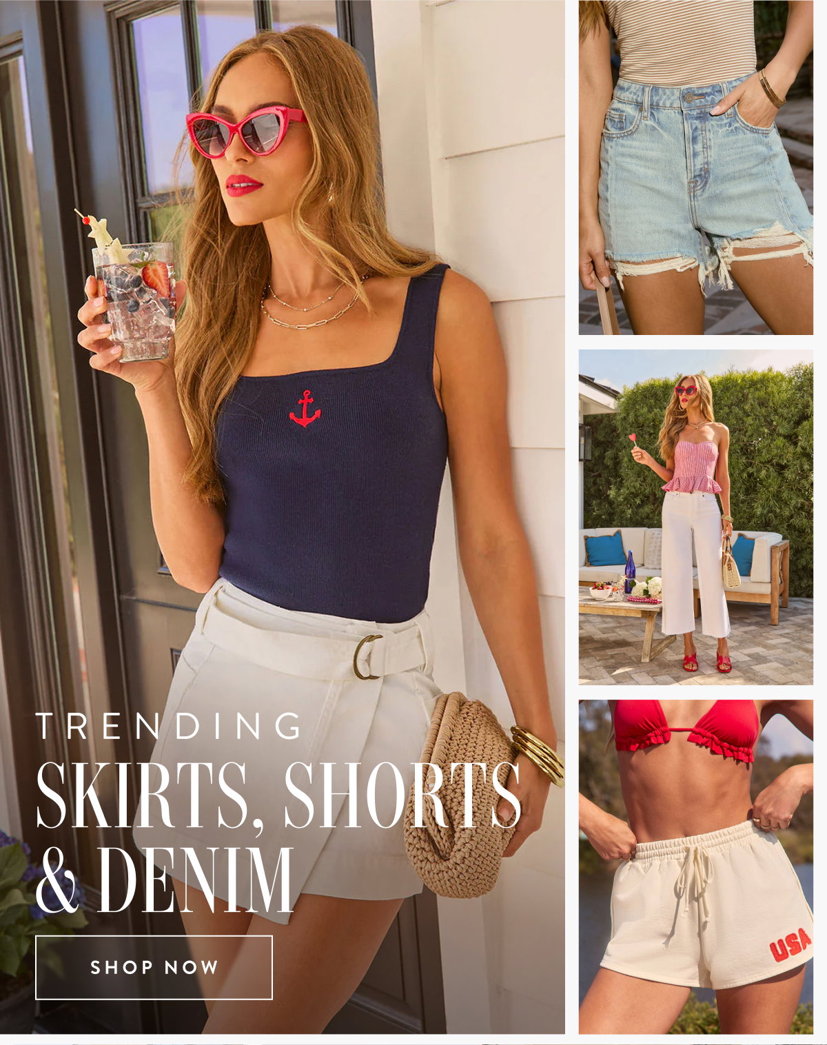 Trending: Skirts, Shorts, & Denim