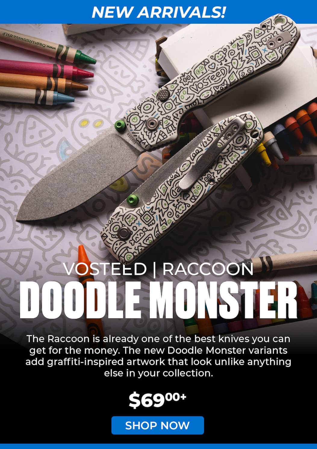 Vosteed Raccoon Doodle Monster