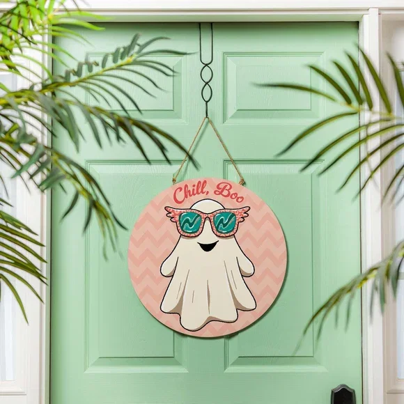 Summerween Chill Boo, 18" Door Décor
