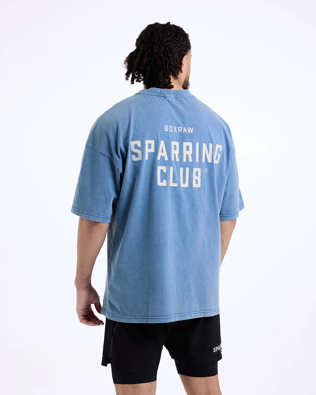 Image of Sparring Club Oversized T-Shirt - Washed Baby Blue