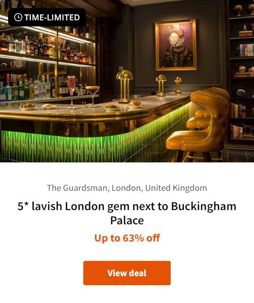 5* lavish London gem next to Buckingham Palace