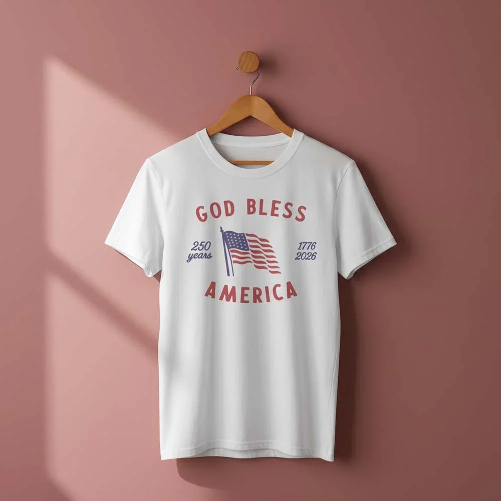 God Bless America 250th Commemorative Old Glory T-Shirt