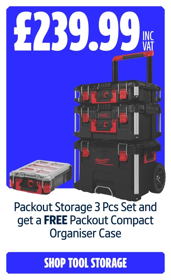Get Milwaukee Packout Compact Organiser Case 9 3/4