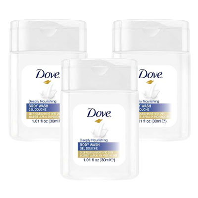 Dove Deeply Nourishing Body Wash - 1.01 oz