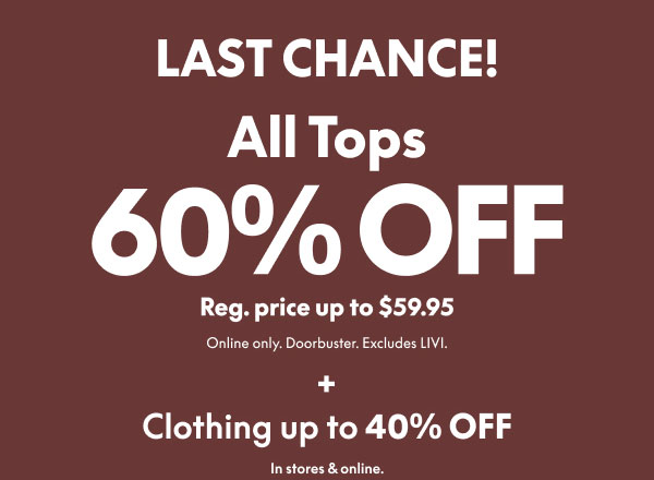 Tops 60% Off