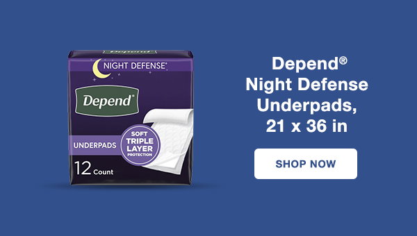 Depend Night Defense Underpads, 21 in x 36 in