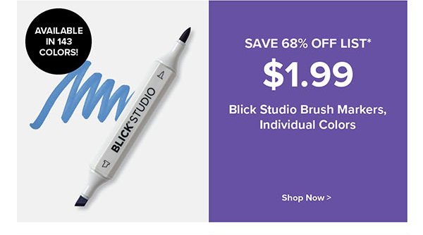 Blick Studio Brush Markers, Individual Colors