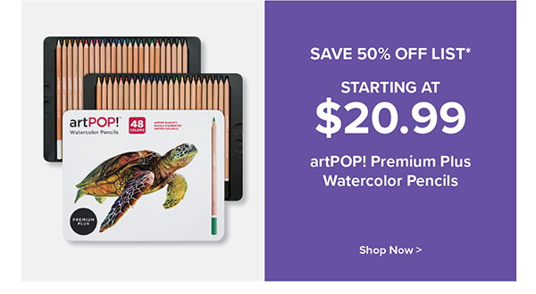 artPOP! Premium Plus Watercolor Pencils