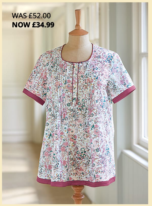  30978 Carnation Cotton Tunic £52.00 £34.99