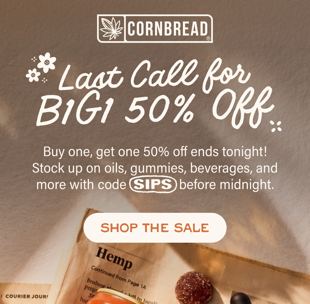 Last call for B1G1 50% off