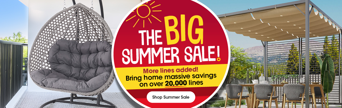 The big summer sale - massive savings on over 20,000 lines