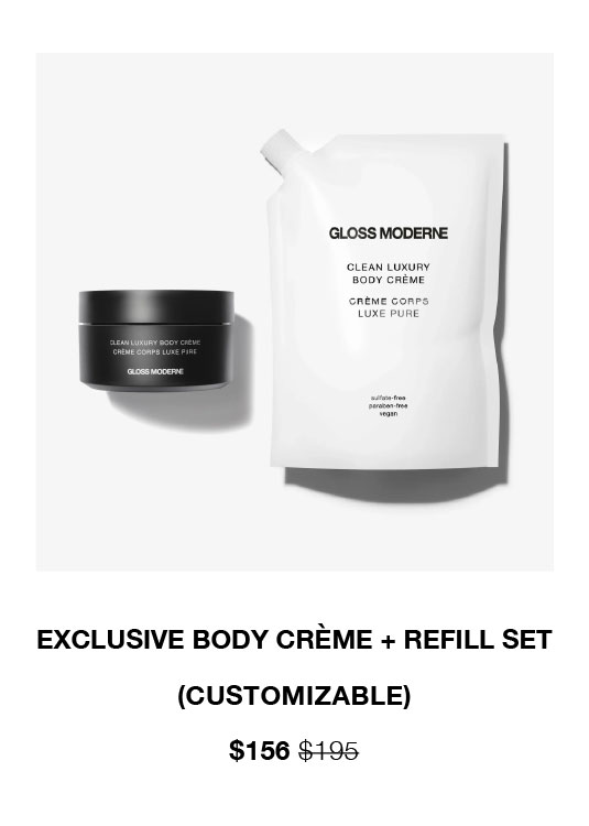 Exclusive Body Crème + Refill Set – Customizable