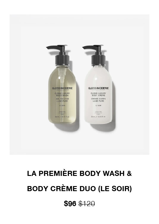 La Première Body Wash & Body Crème Duo (Le Soir)