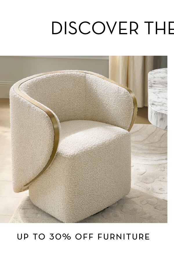 Furniture, up to 30% off
