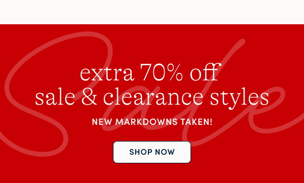 extra 70% off sale & clearance
