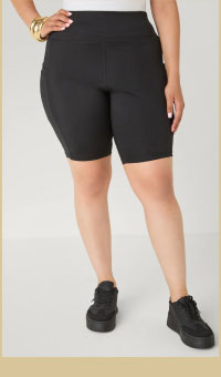 Cell Phone Pocket Biker Shorts