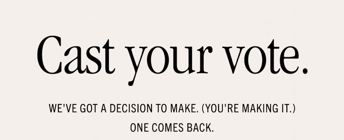 Cast your vote 