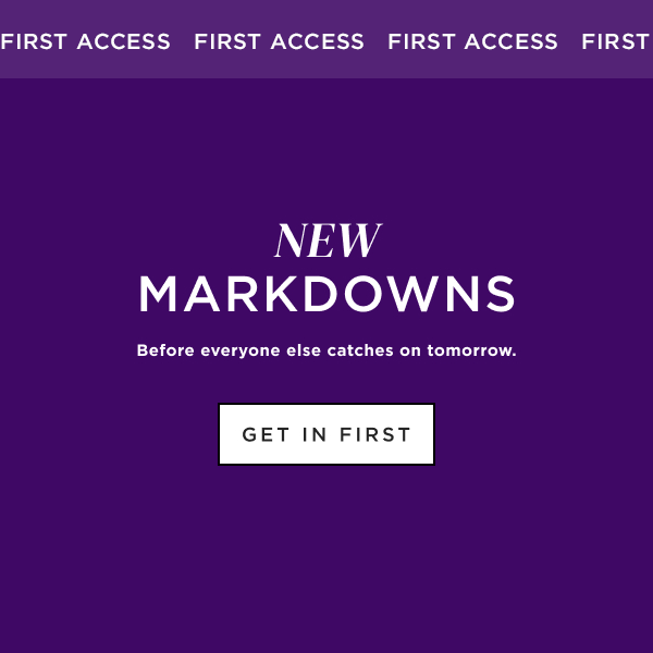 get in first
