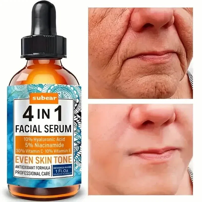 Image of Subear 4-In-1 Facial Serum - Hydrates, Repairs, and Rejuvenates Skin with Hyaluronic Acid