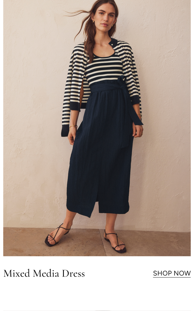 mixed media dress | shop now